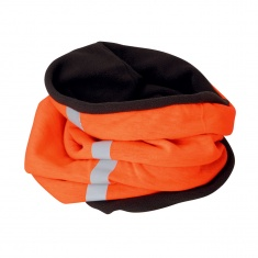 Reflexný zimný fleecový nákrčník - oranžový